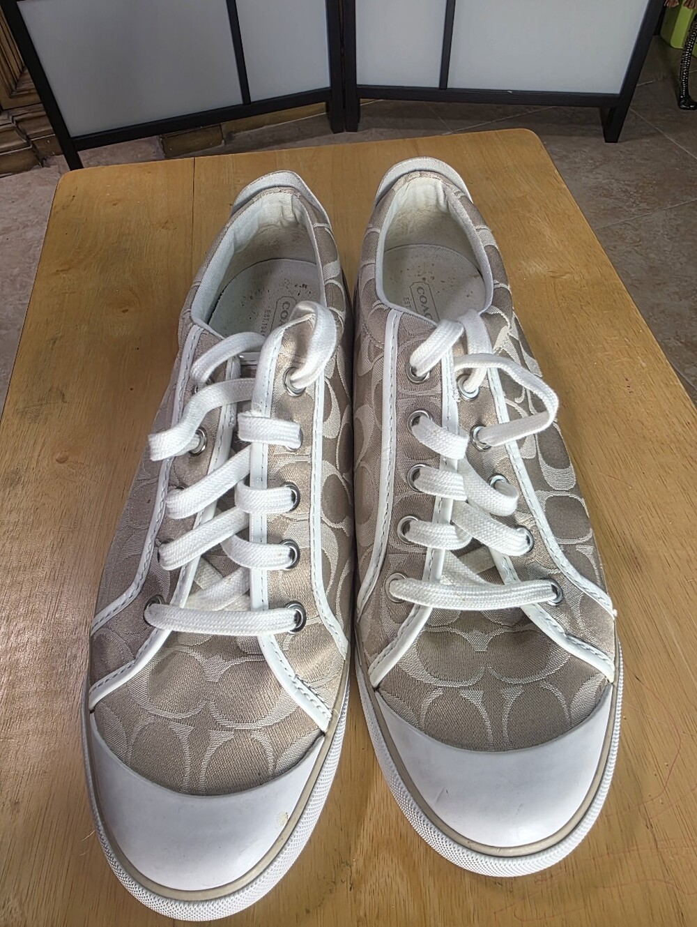 CLASSIC WOMEN COACH TENNIS SHOES SNEAKERS SIZE 11 - Picture 5 of 5